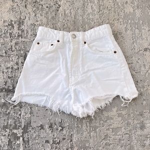 Zara denim white shorts 2